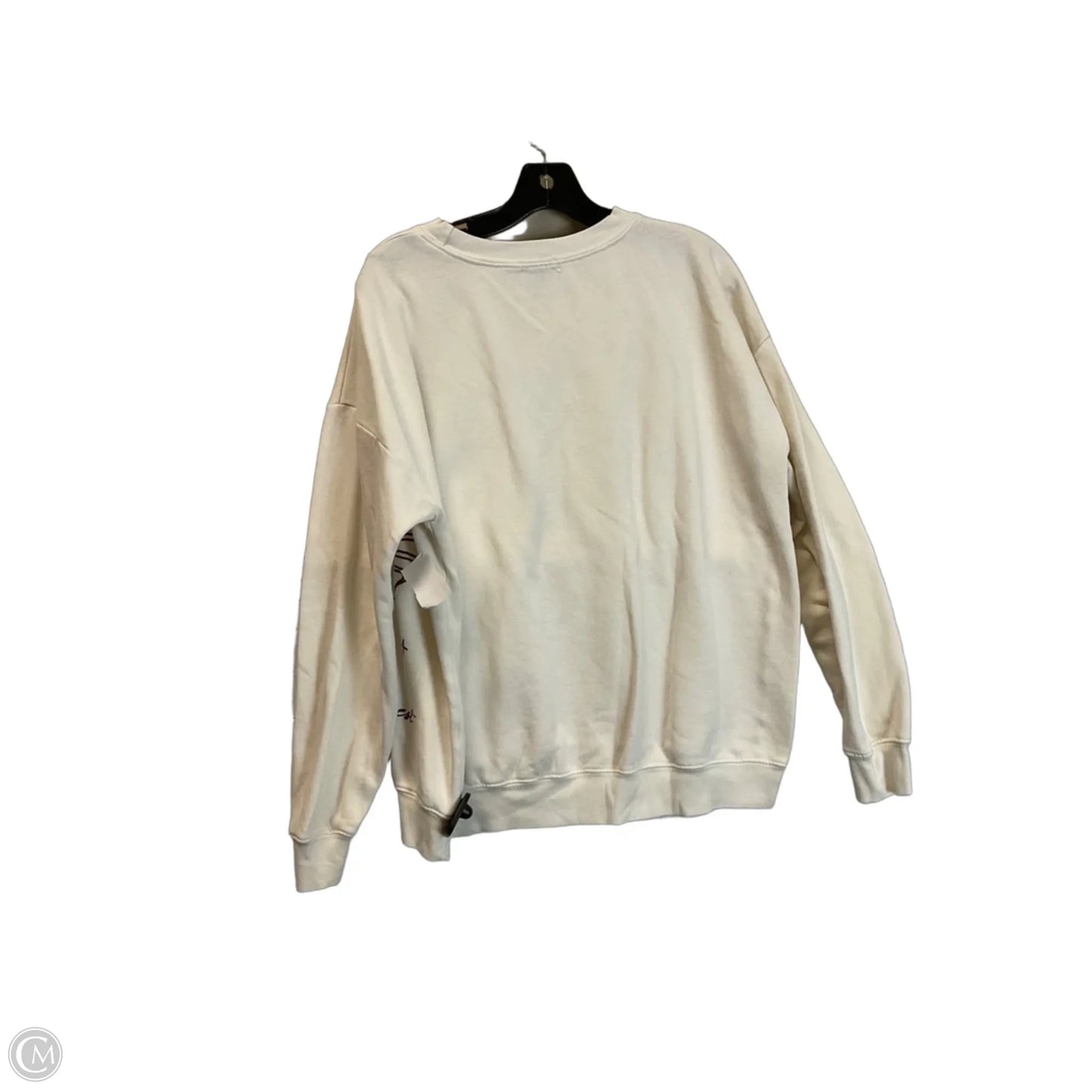 Sweatshirt Collar By Originality In Cream, Size: S