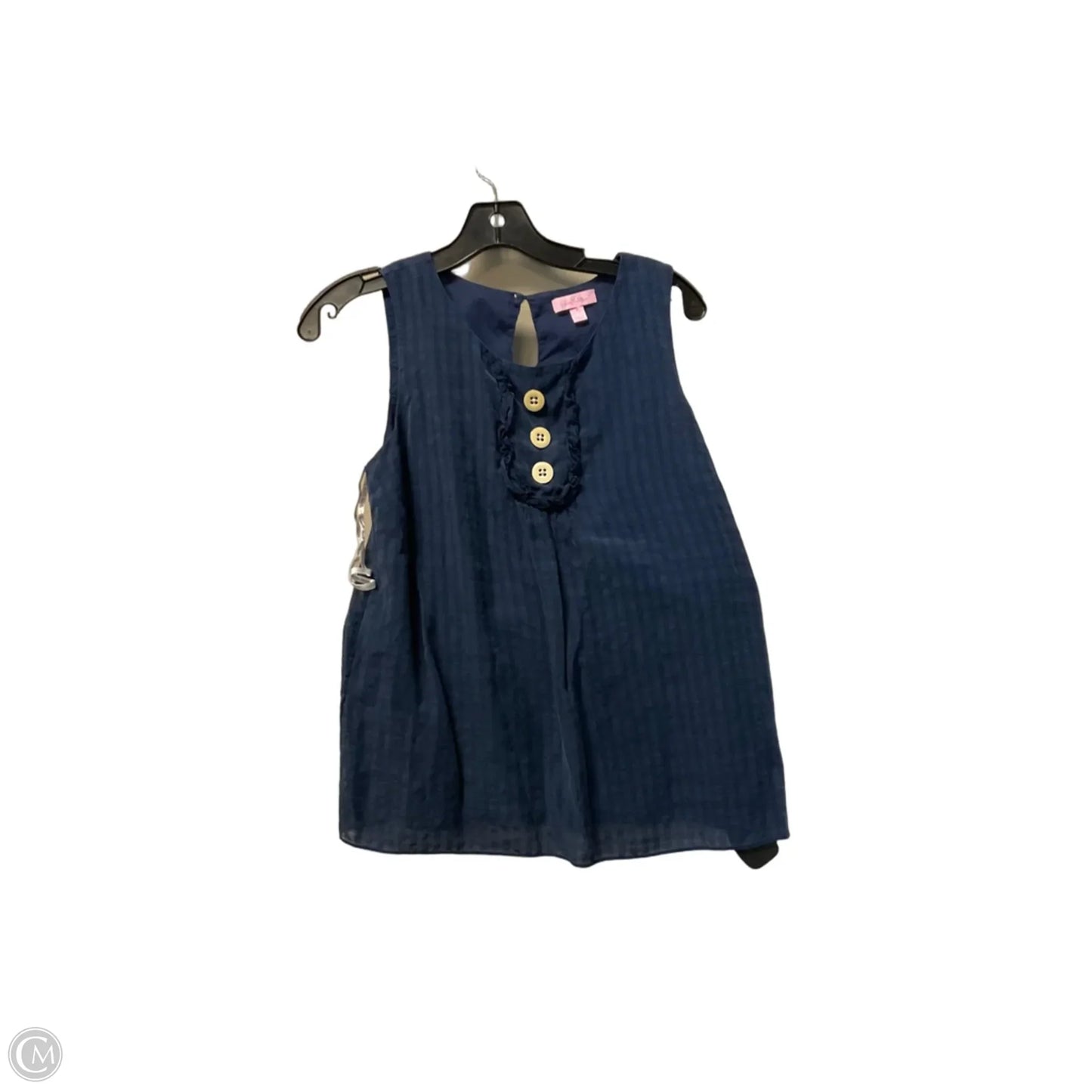 Top Sleeveless Designer By Lilly Pulitzer In Blue, Size: 6