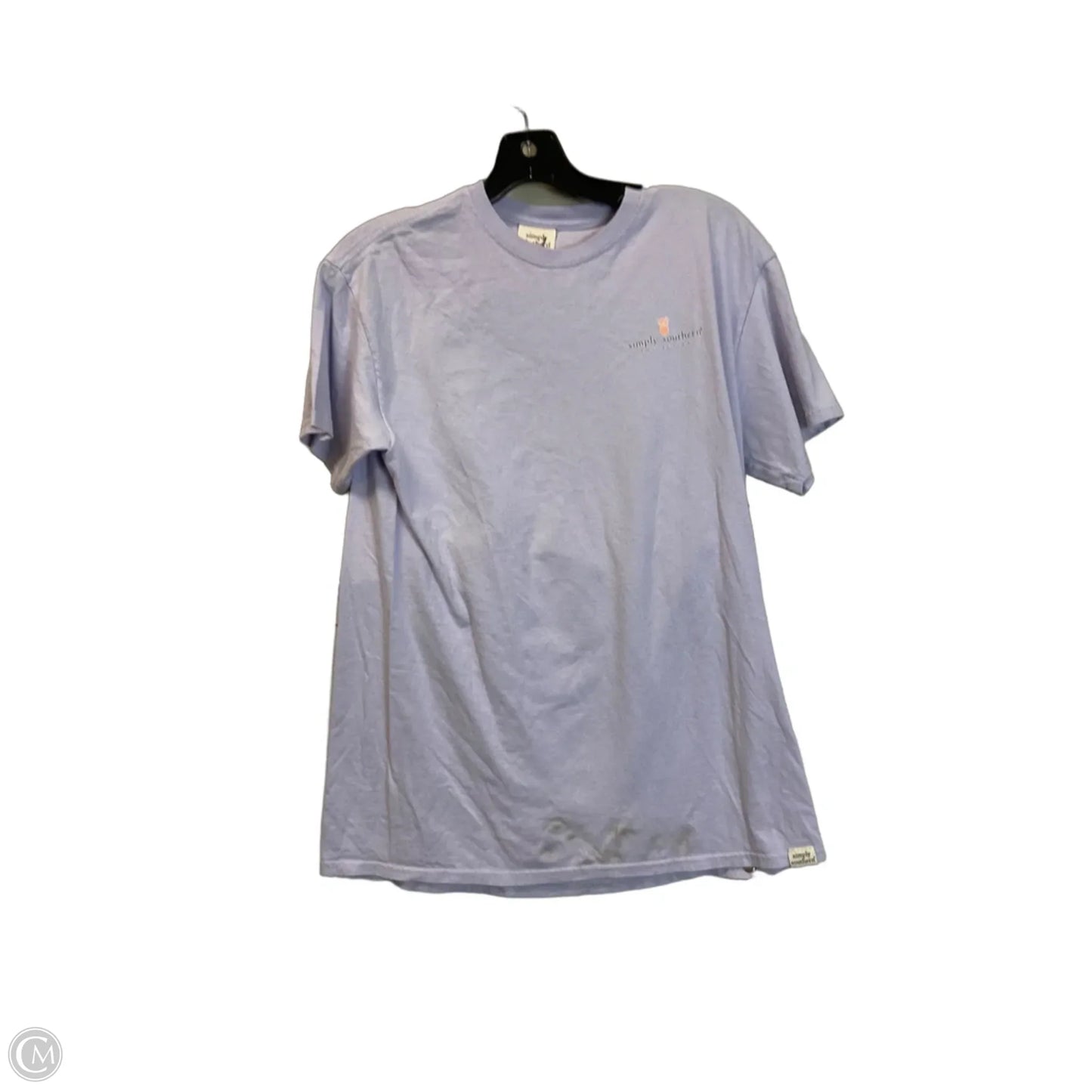 Top Short Sleeve Basic By Simply Southern In Purple, Size: M