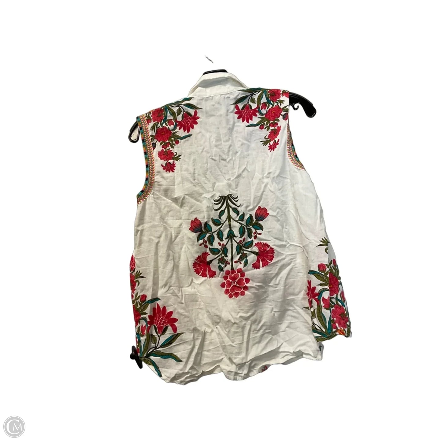 Top Sleeveless By Wonderly In White, Size: M
