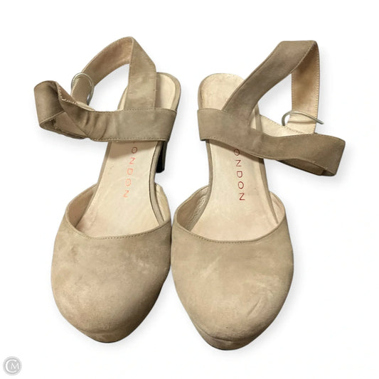 Shoes Heels Block By Cmc In Tan, Size: 8.5