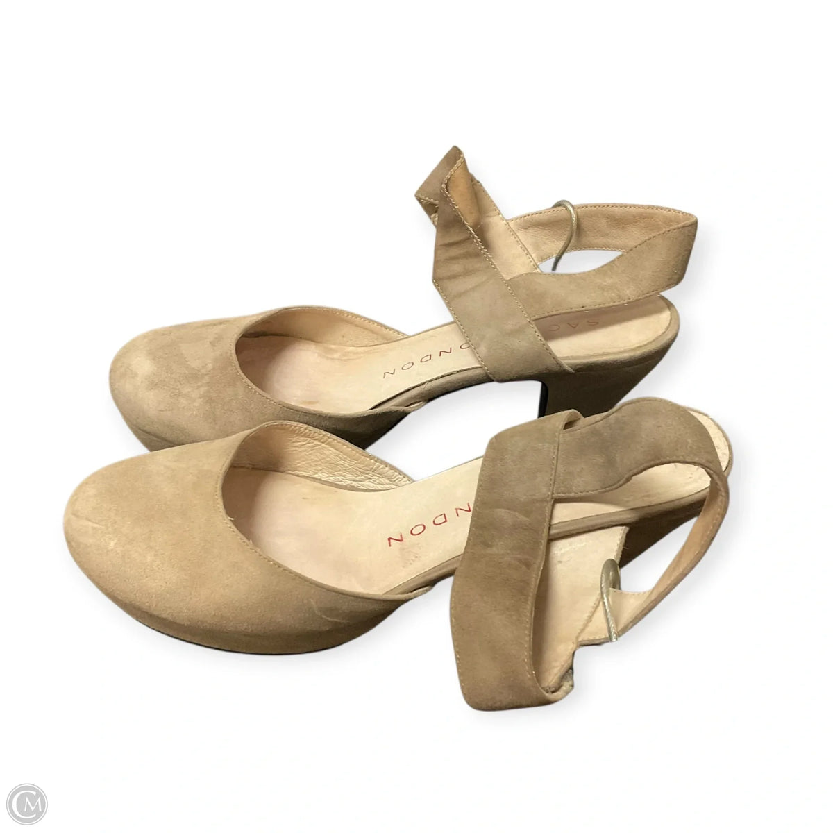 Shoes Heels Block By Cmc In Tan, Size: 8.5