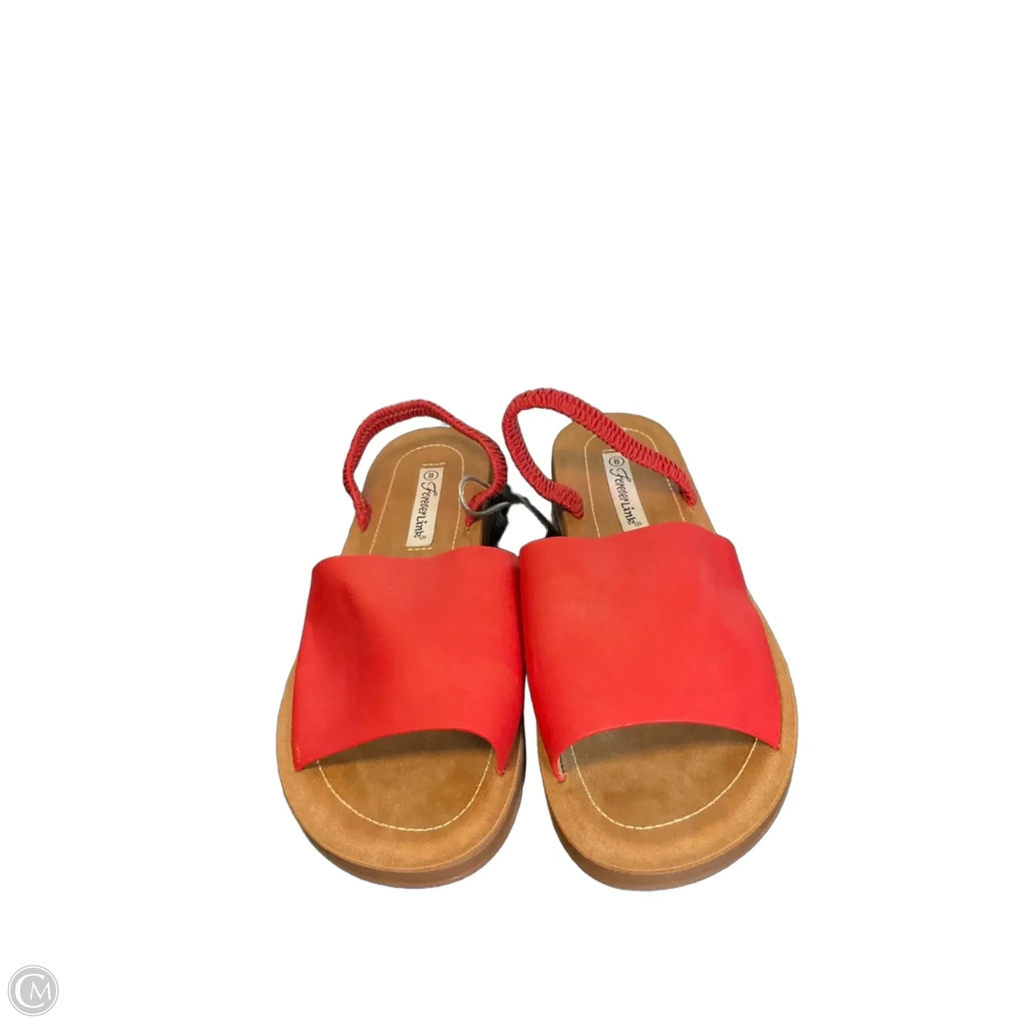 Sandals Flats By Clothes Mentor In Red, Size: 8
