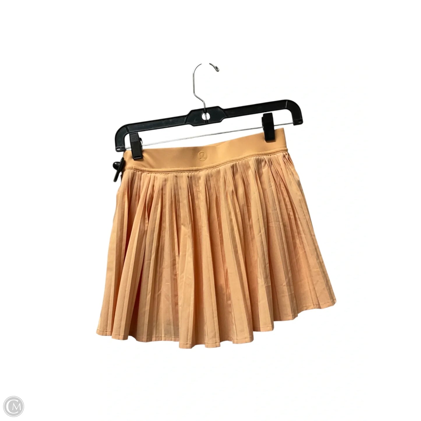 Athletic Skort By Lululemon In Orange, Size: 4