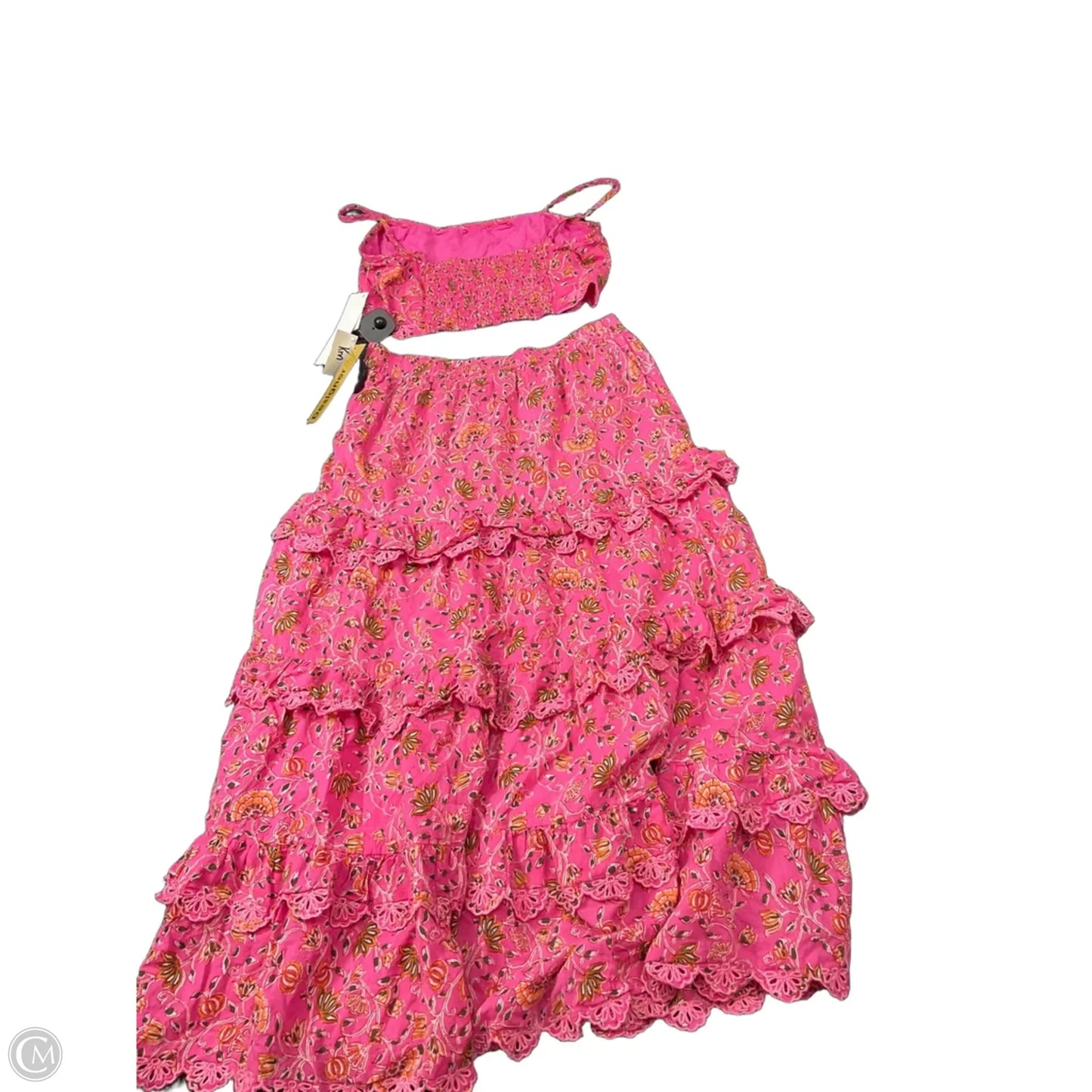 Dress Designer By Caroline Constas In Pink, Size: M