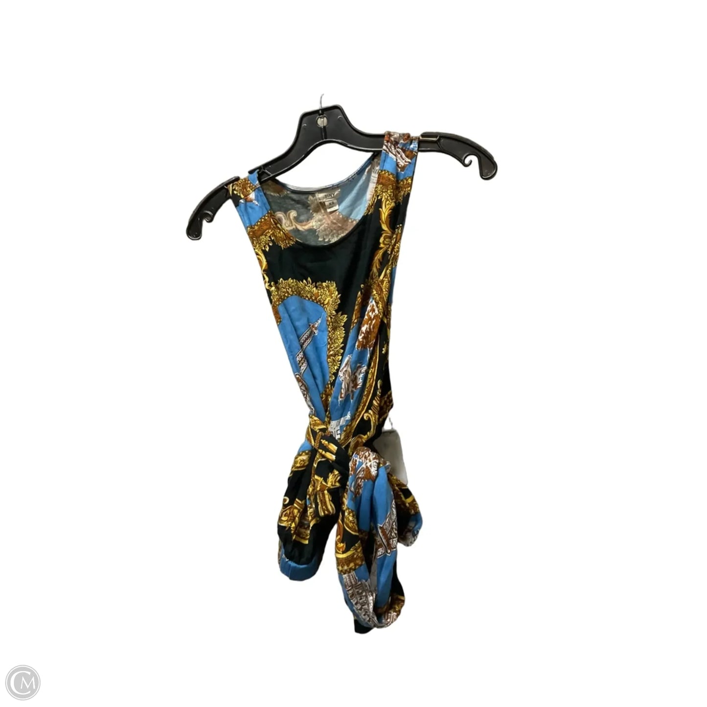 Top Sleeveless By Tiny In Black & Blue, Size: Xs