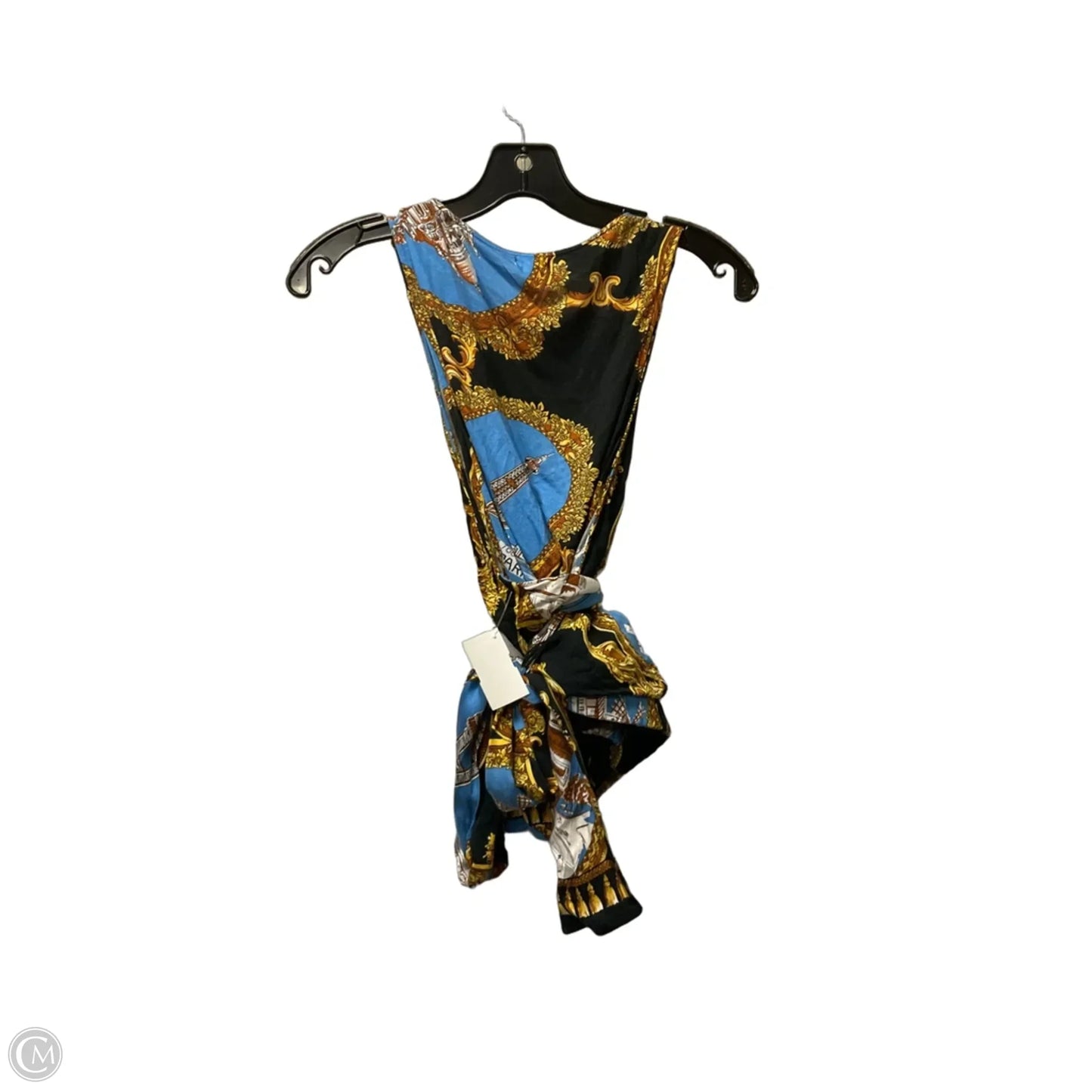 Top Sleeveless By Tiny In Black & Blue, Size: Xs