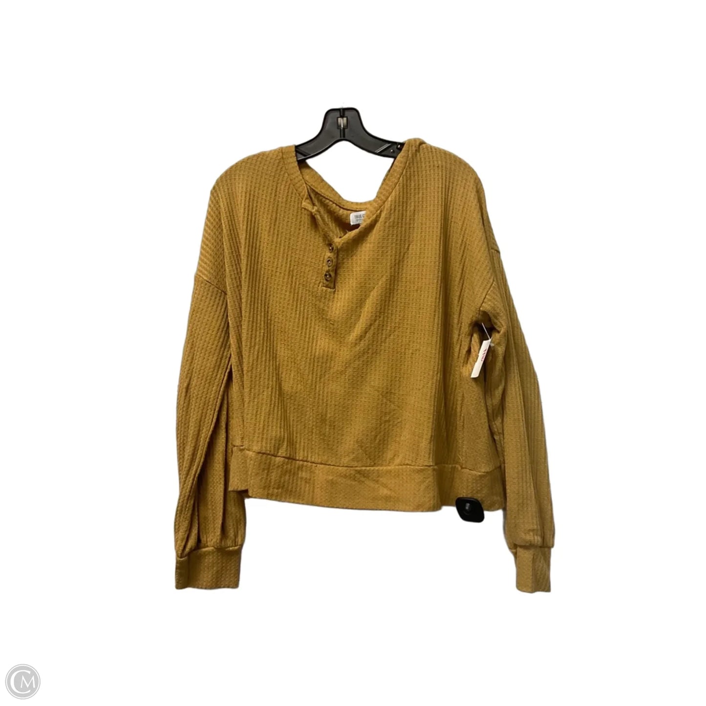 Top Long Sleeve By True Craft In Yellow, Size: Xl
