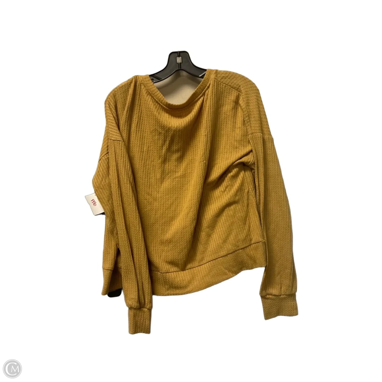 Top Long Sleeve By True Craft In Yellow, Size: Xl