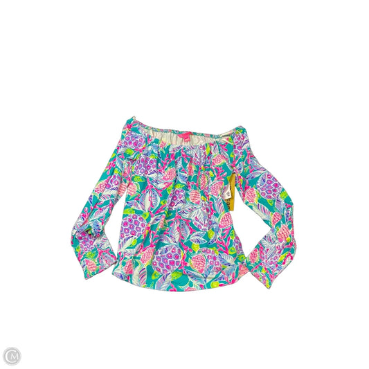 Top Long Sleeve Designer By Lilly Pulitzer In Multi-colored, Size: M