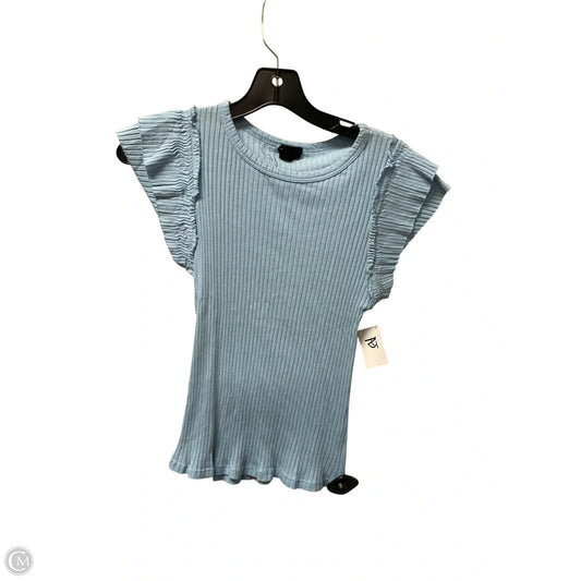 Top Short Sleeve By W5 In Blue, Size: S