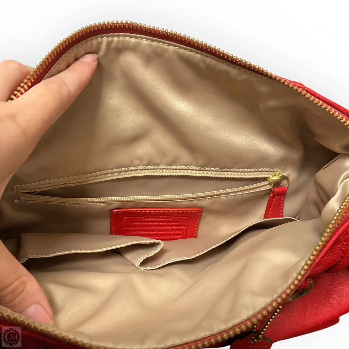 Handbag Designer By Coach, Size: Medium