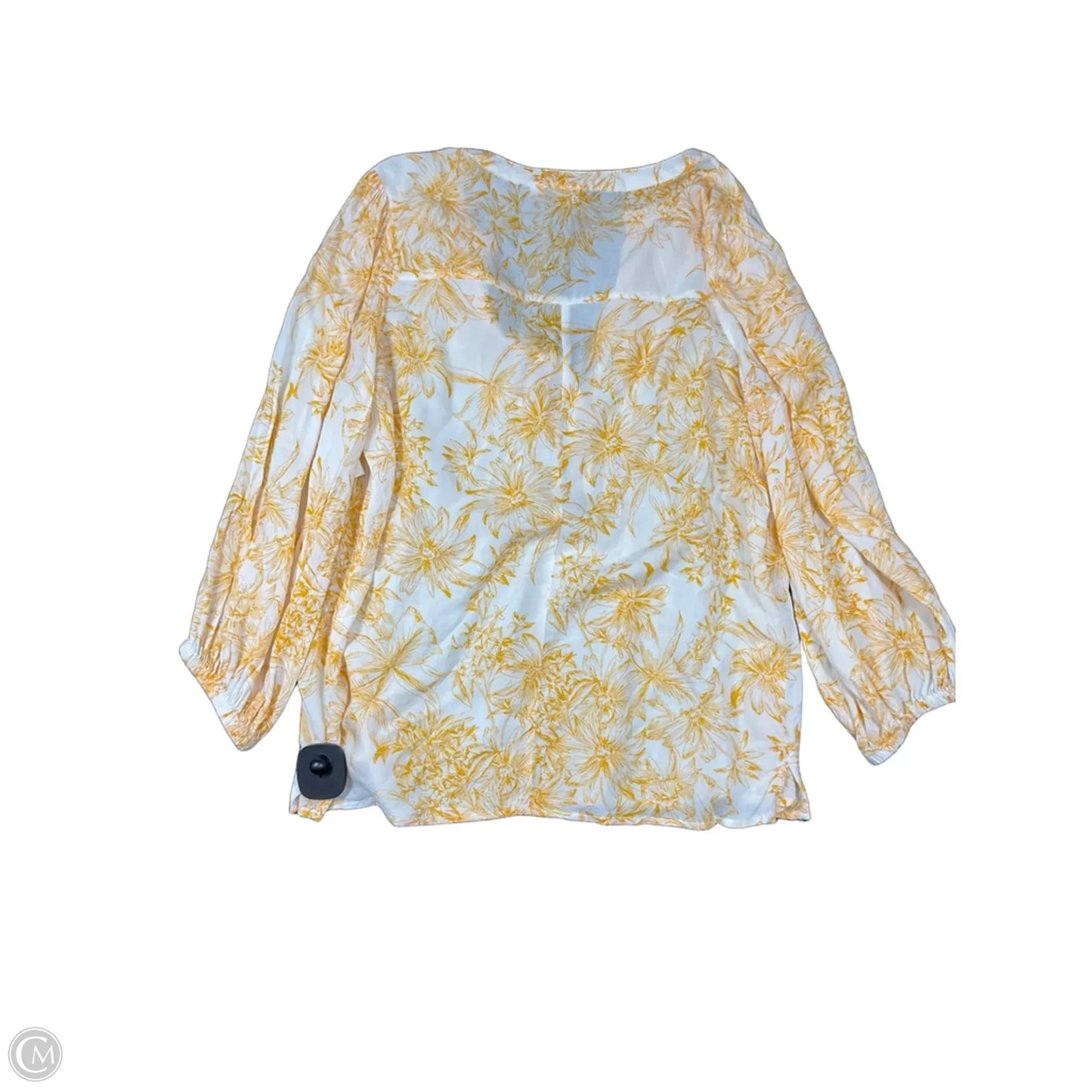 Top Long Sleeve By Gap In Yellow, Size: S