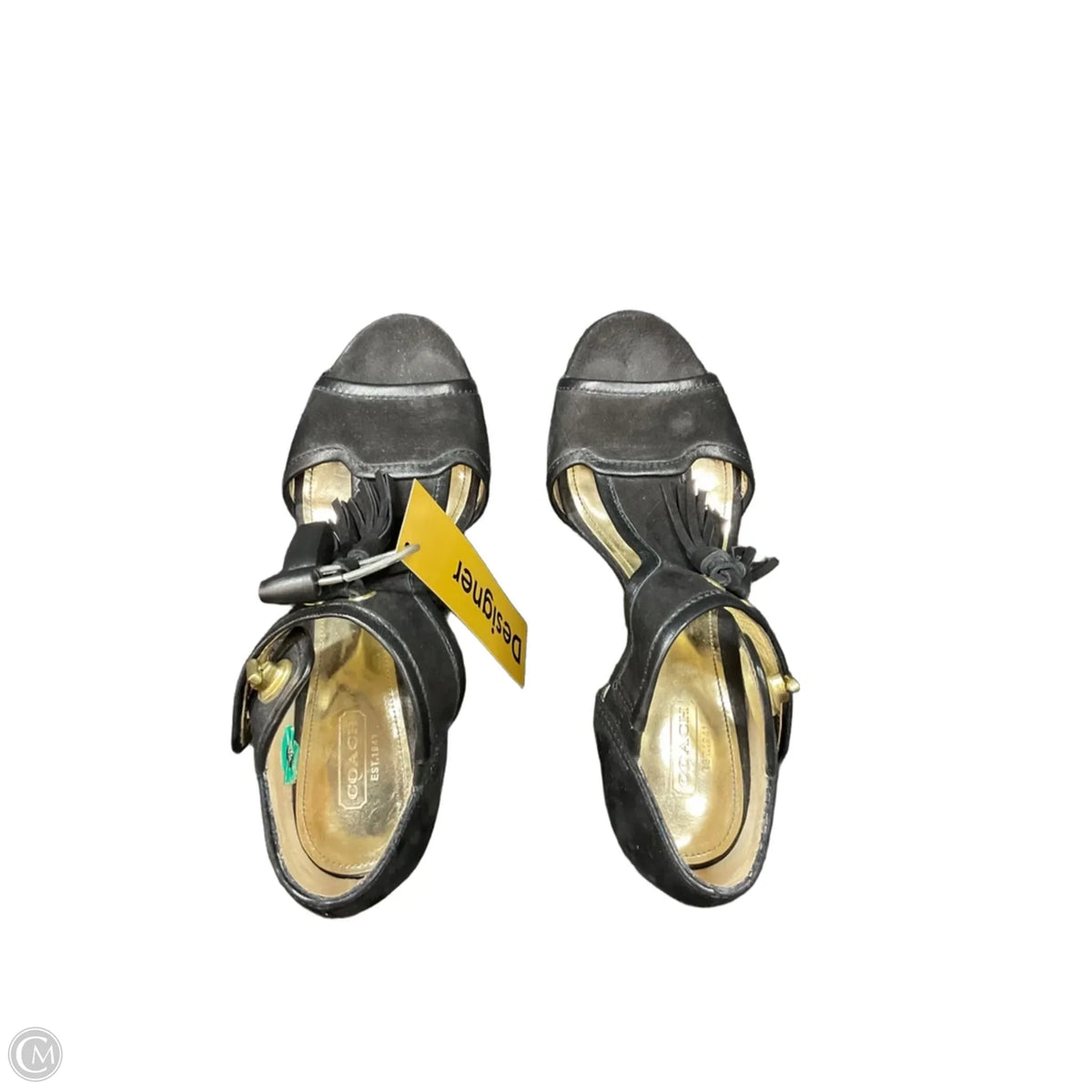 Shoes Designer By Coach In Black, Size: 8