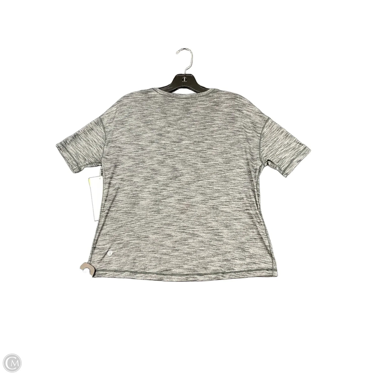 Athletic Top Short Sleeve By Lululemon In Black, Size: 4