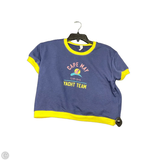 Top Short Sleeve By Daily Practice By Anthropologie In Blue, Size: M
