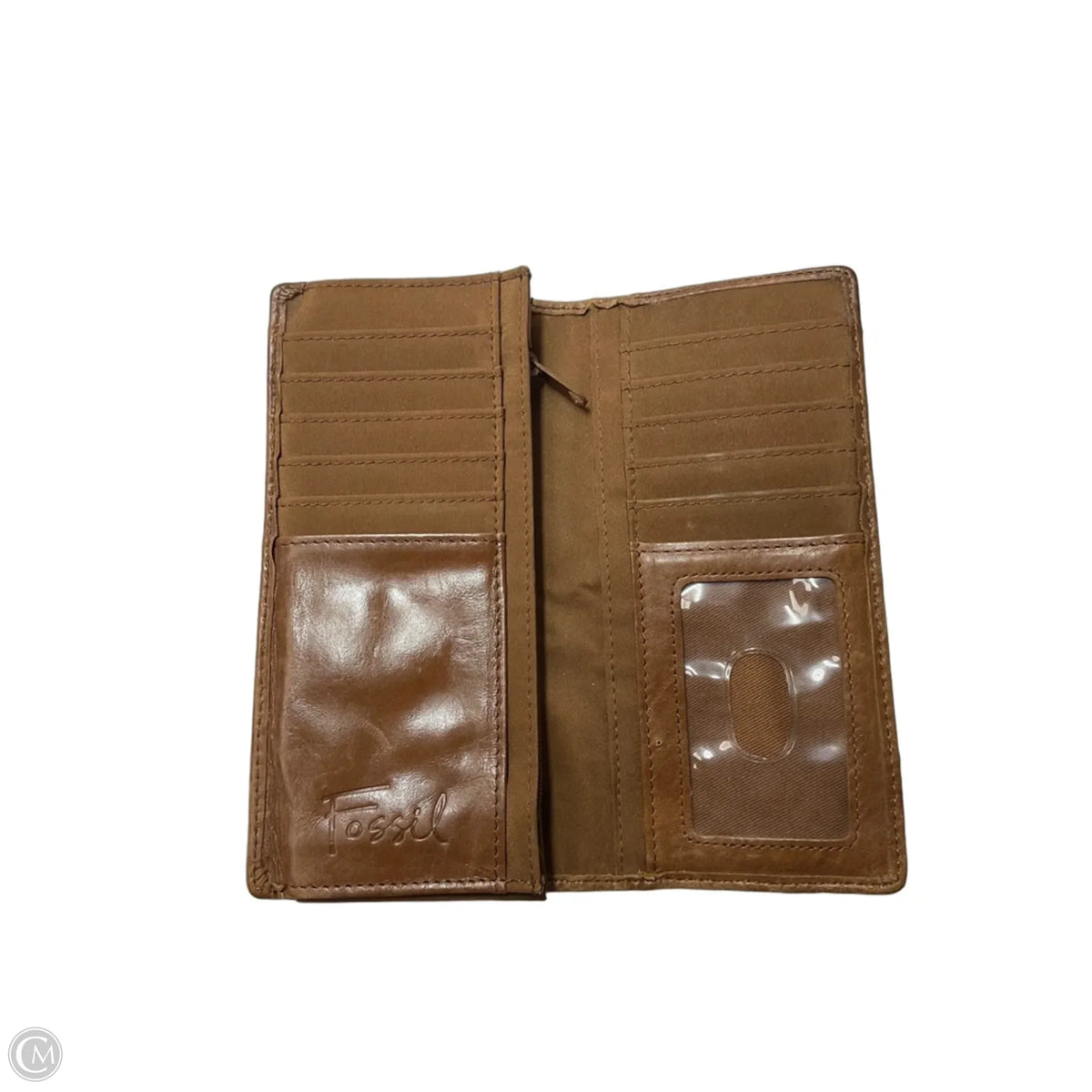Wallet Leather By Fossil, Size: Small