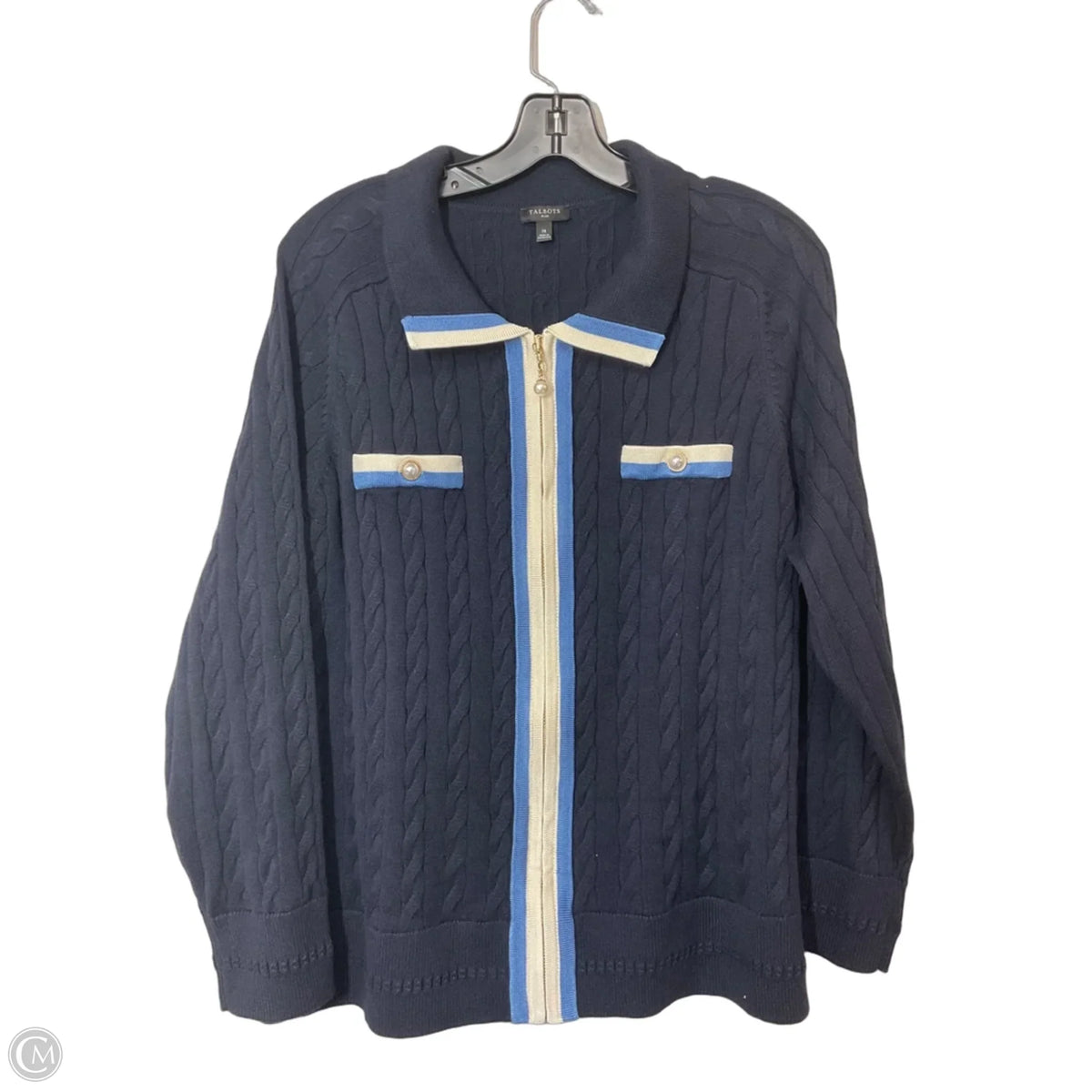 Jacket Other By Talbots In Blue, Size: 1x
