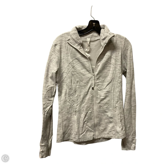 Athletic Jacket By Lululemon In Grey, Size: 10