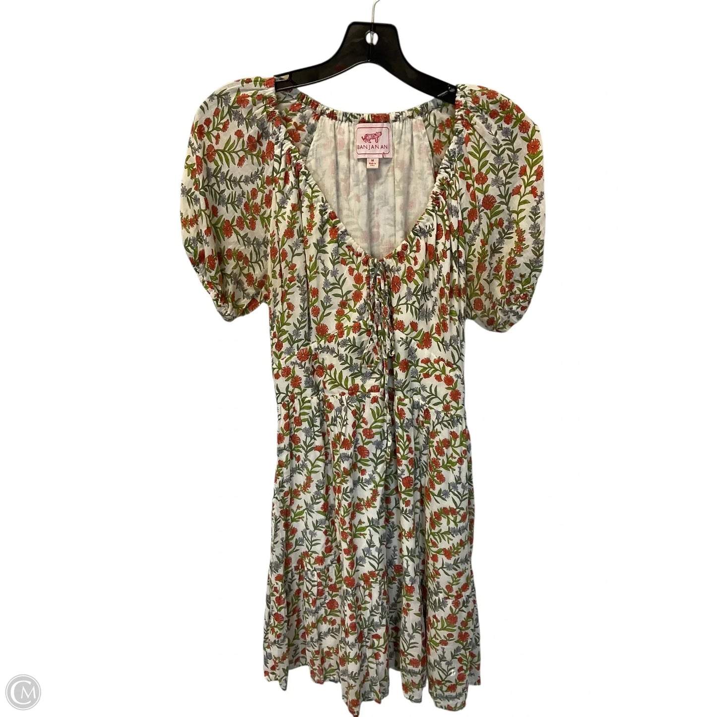 Dress Casual Short By Banjanan In Floral Print, Size: M