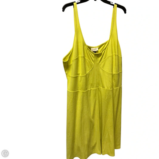 Dress Casual Midi By Universal Thread In Yellow, Size: 4x