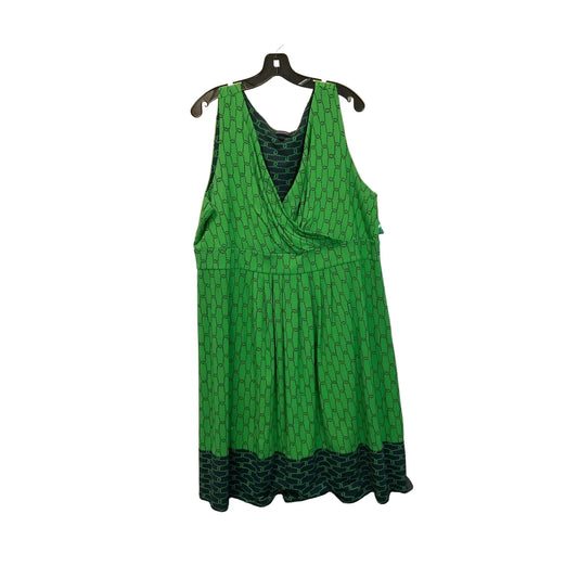 Dress Casual Short By Lands End In Green, Size: 2x