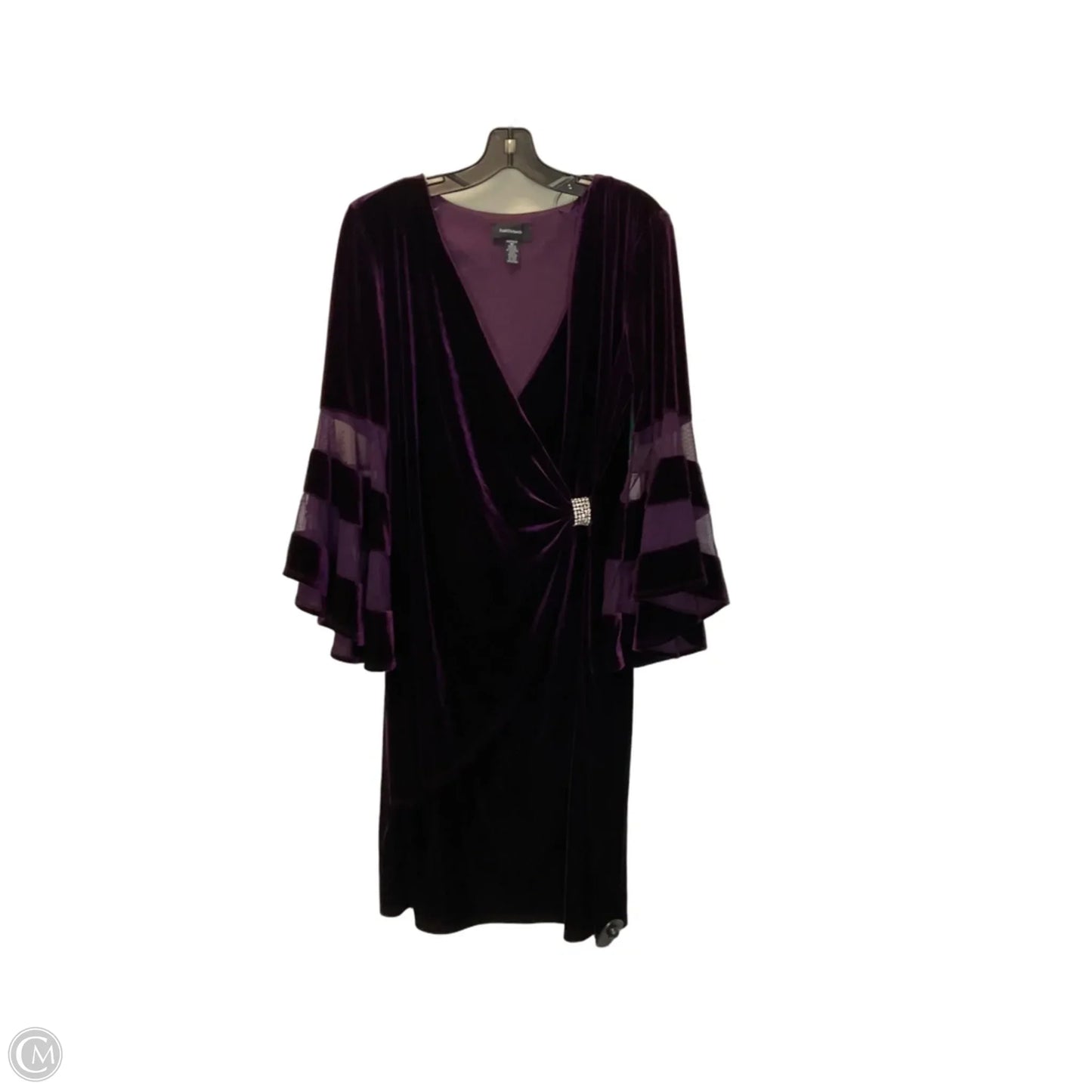 Dress Casual Midi By Clothes Mentor In Purple, Size: 16
