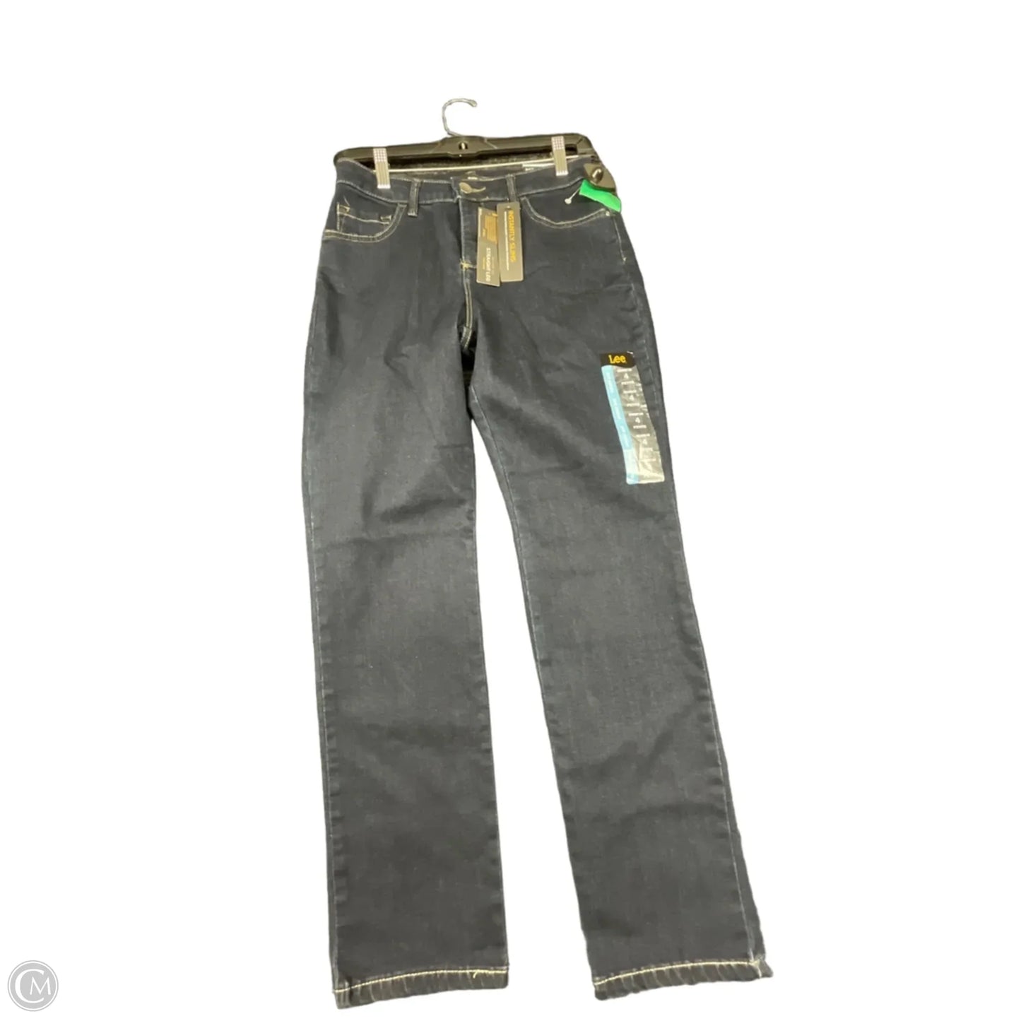 Jeans Straight By Lee In Blue Denim, Size: 4