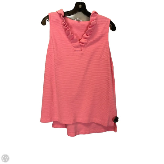 Top Sleeveless By Crown And Ivy In Pink, Size: L