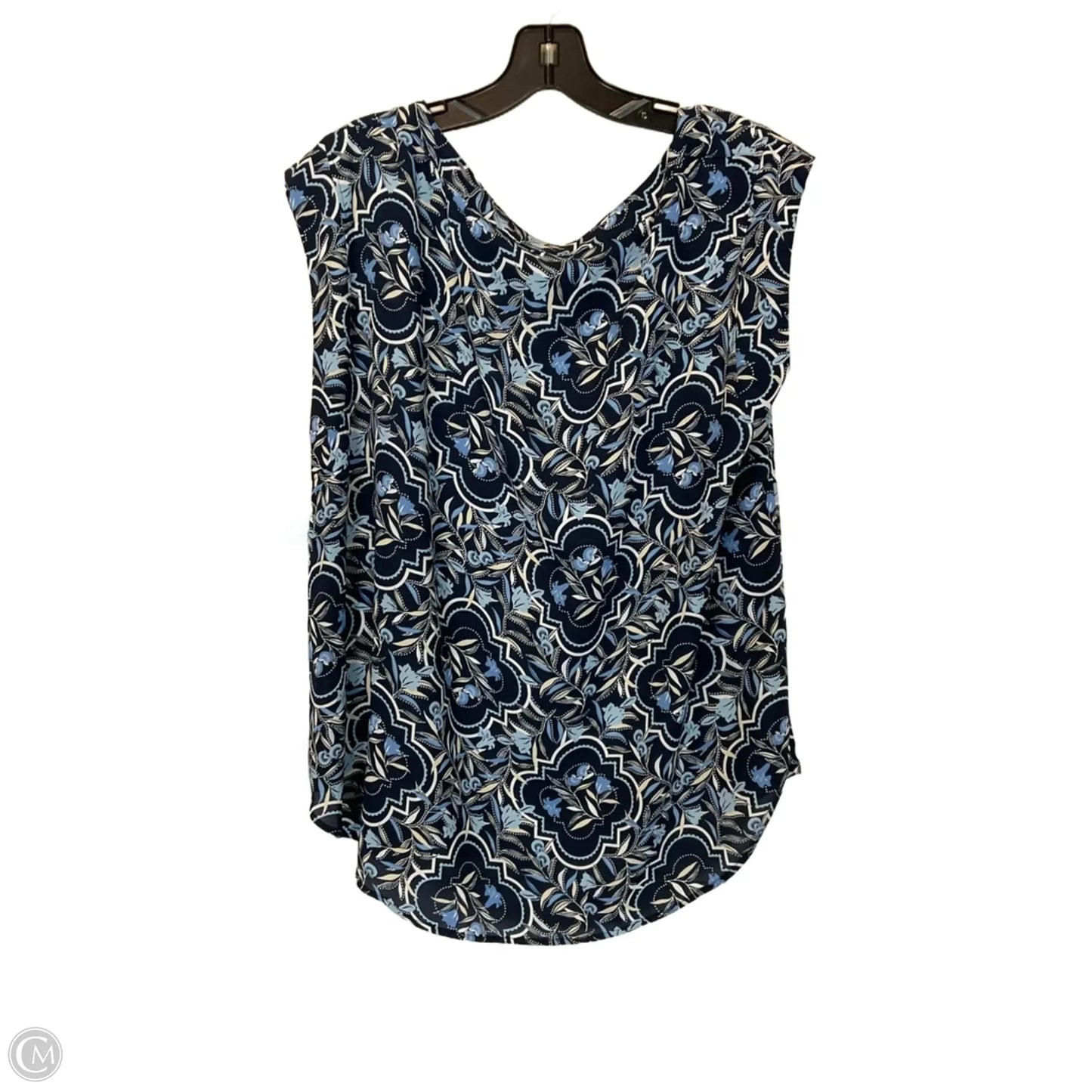 Top Sleeveless Basic By Ann Taylor In Blue, Size: L
