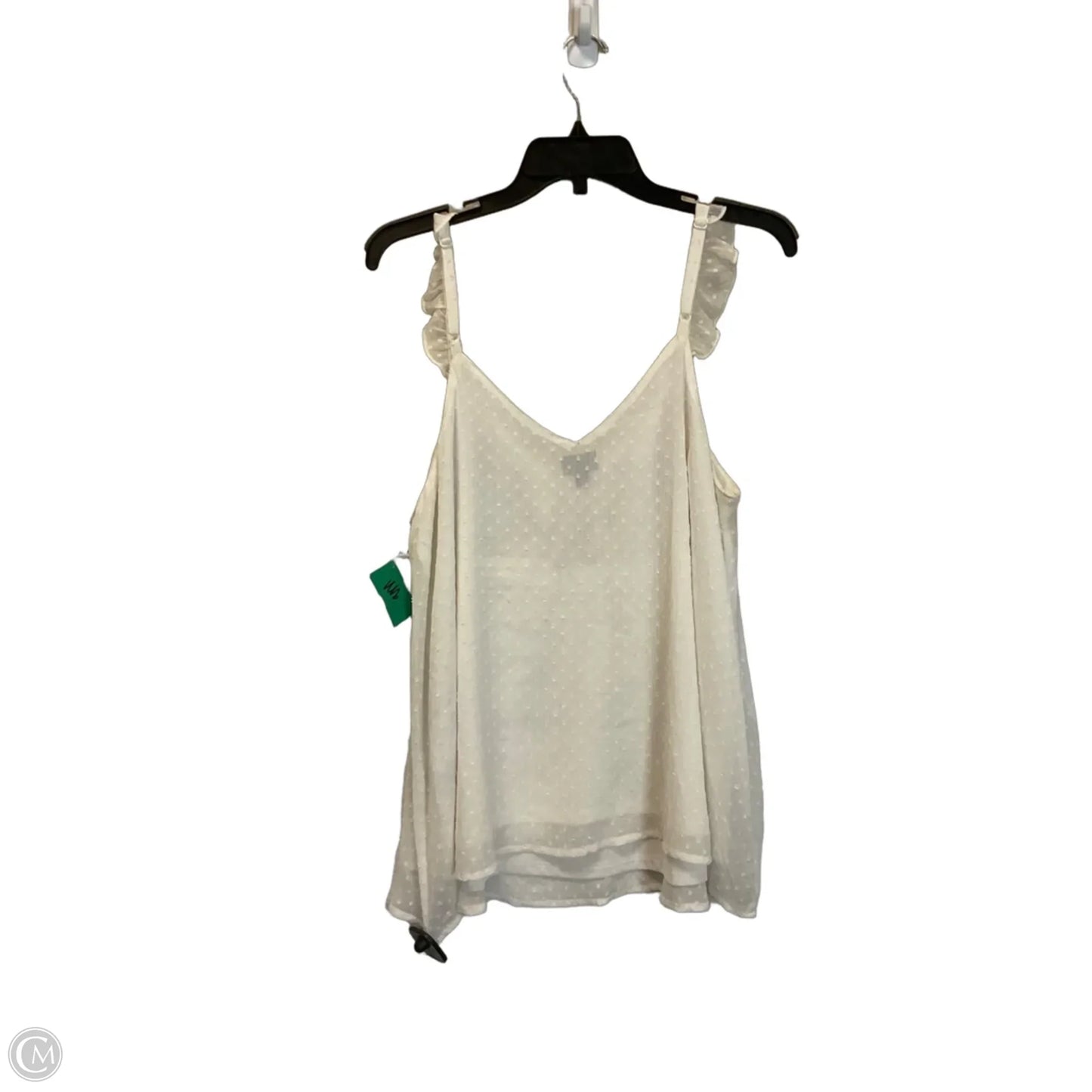 Top Sleeveless By Torrid In White, Size: M