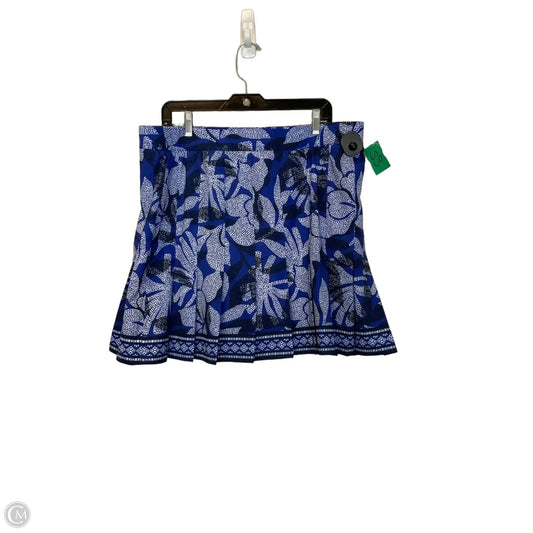 Skirt Midi By Chicos In Blue, Size: 14