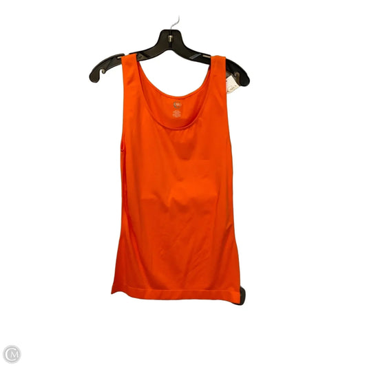 Top Sleeveless By Cato In Orange, Size: L