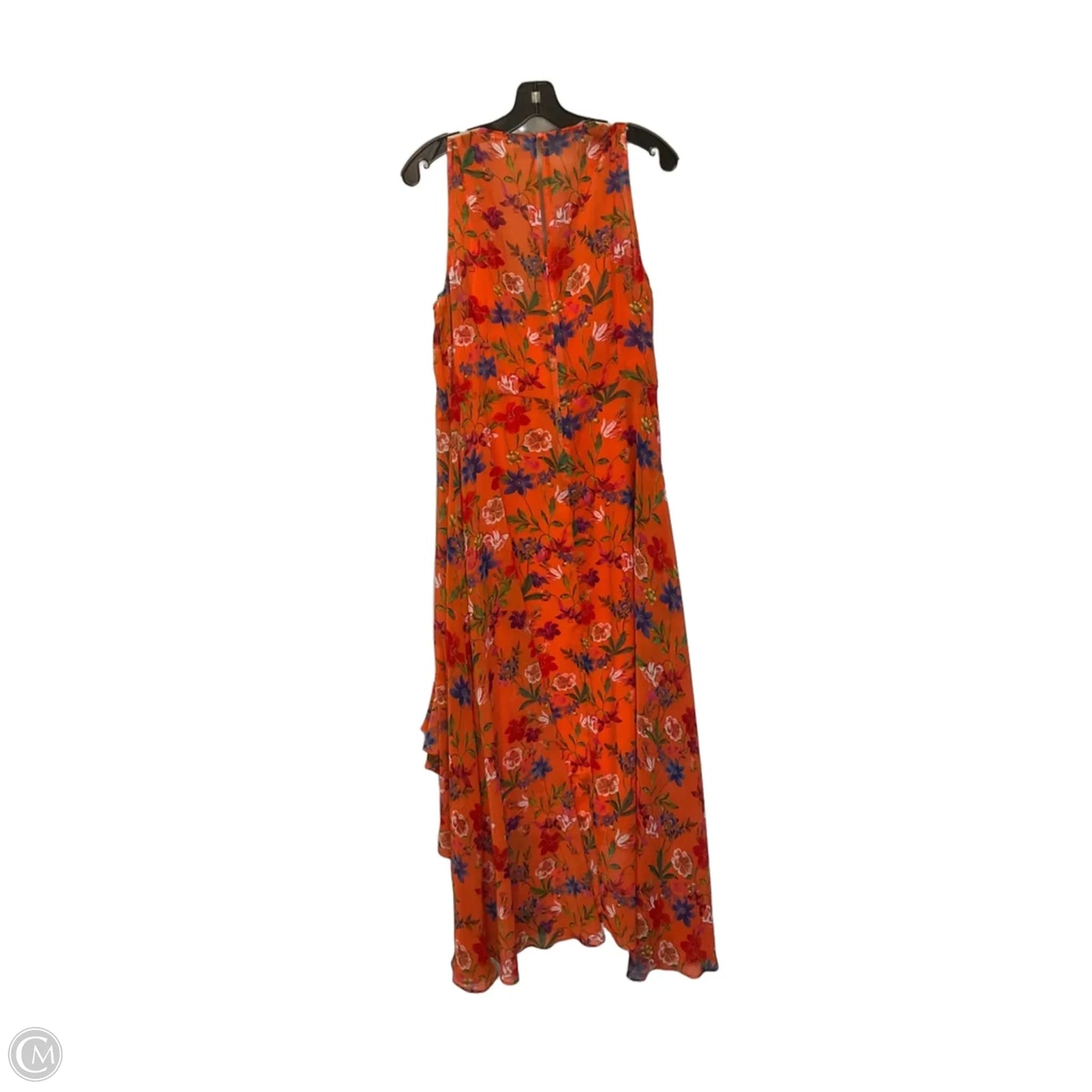 Dress Casual Maxi By Calvin Klein In Orange, Size: 12