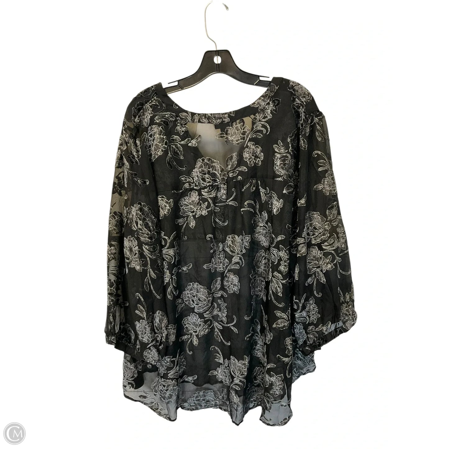 Top Long Sleeve By Torrid In Black, Size: 4x