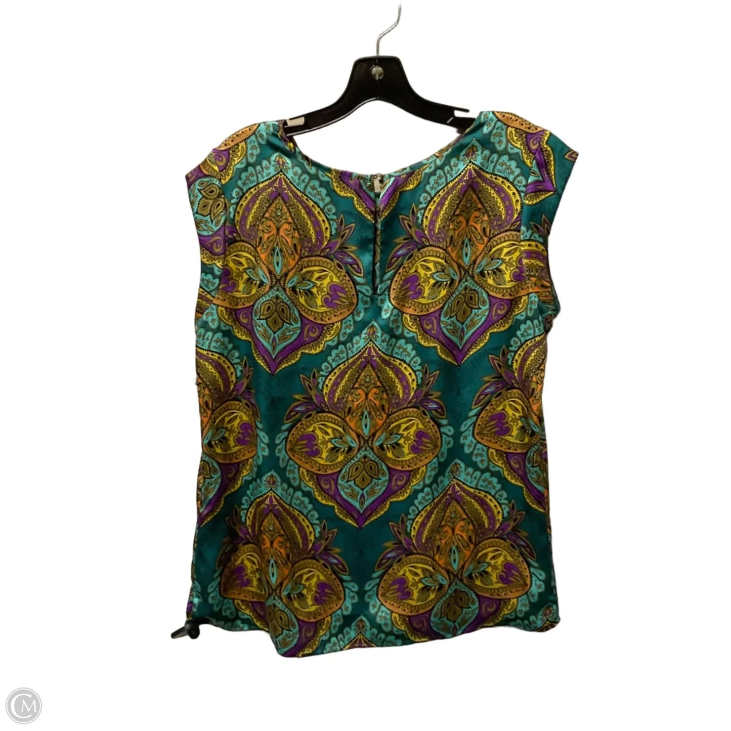 Top Sleeveless By Clothes Mentor In Teal, Size: M