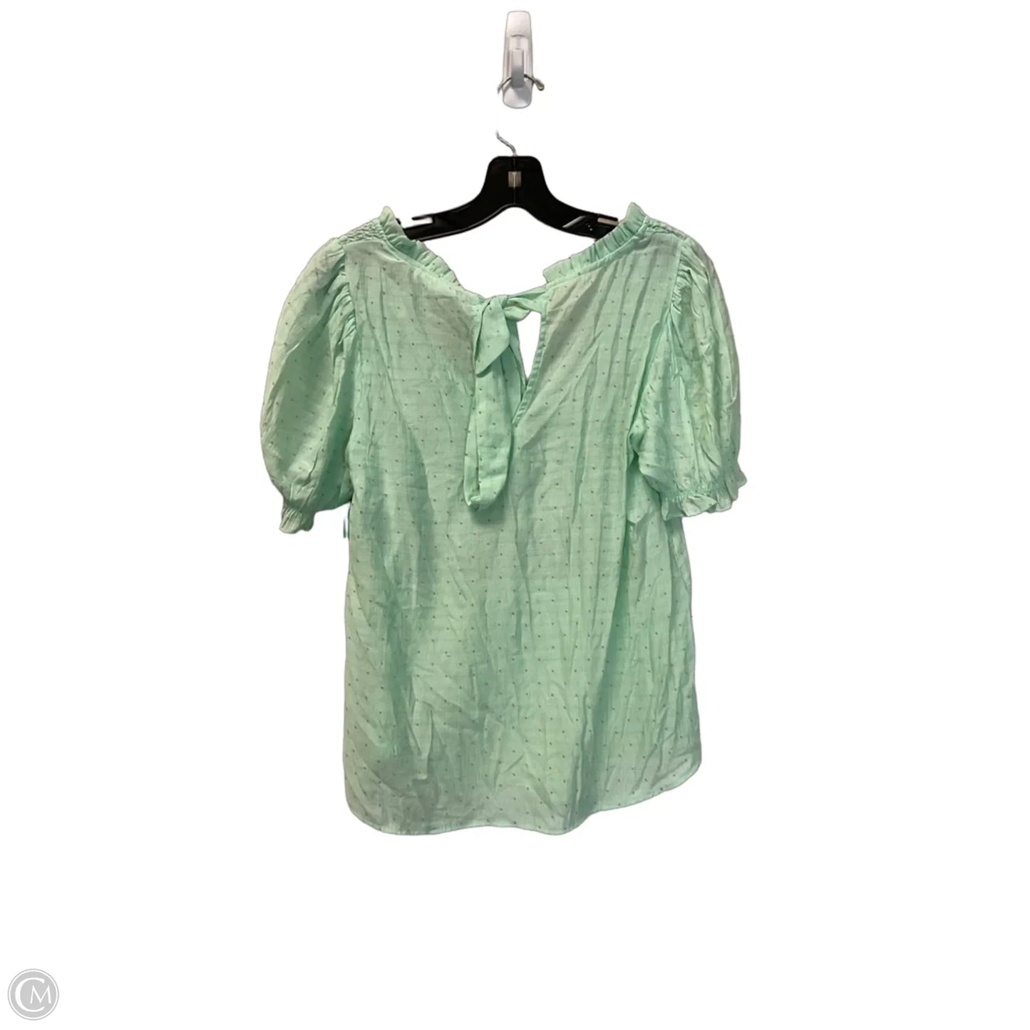 Top Short Sleeve By Mine In Green, Size: M