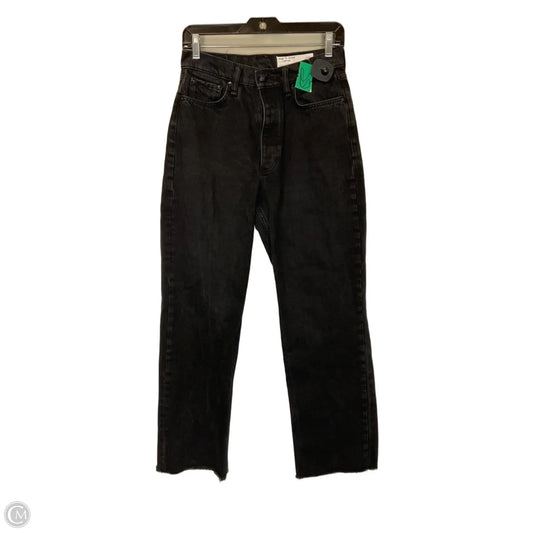 Jeans Straight By Rag And Bone In Black, Size: 4