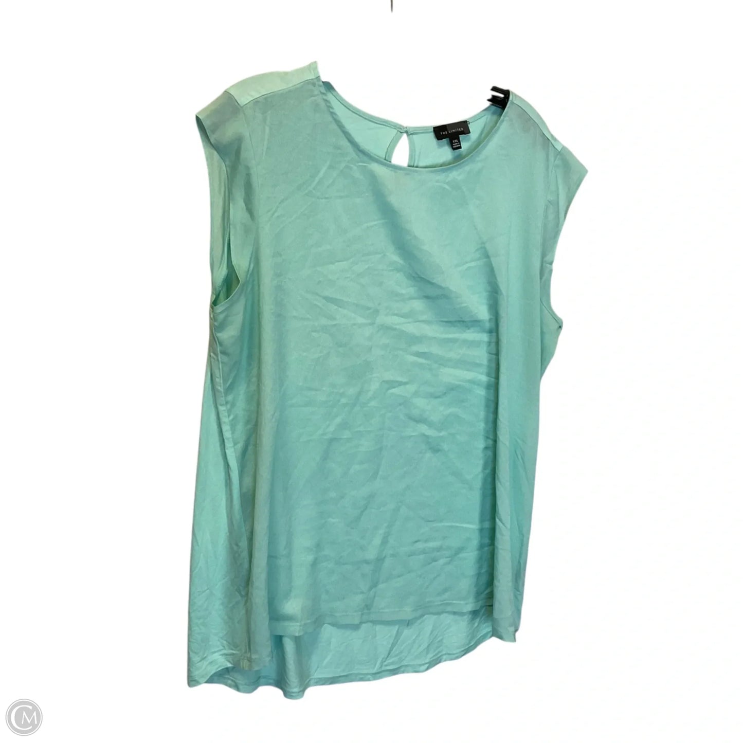 Top Sleeveless By Limited In Aqua, Size: Xxl