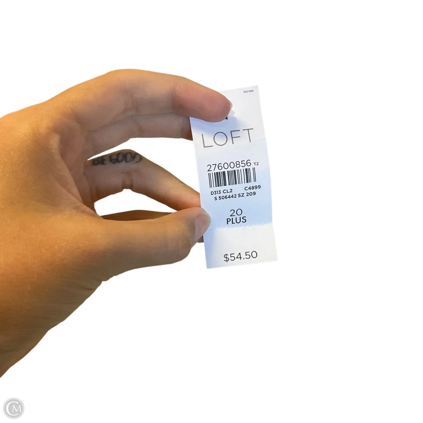 Top Sleeveless By Loft In Blue & Yellow, Size: 1x