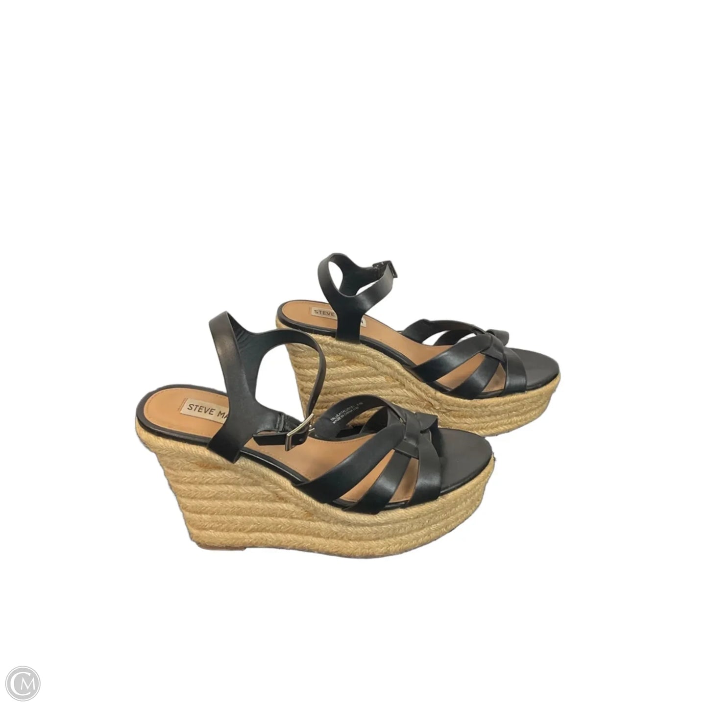 Shoes Heels Wedge By Steve Madden In Black, Size: 8.5