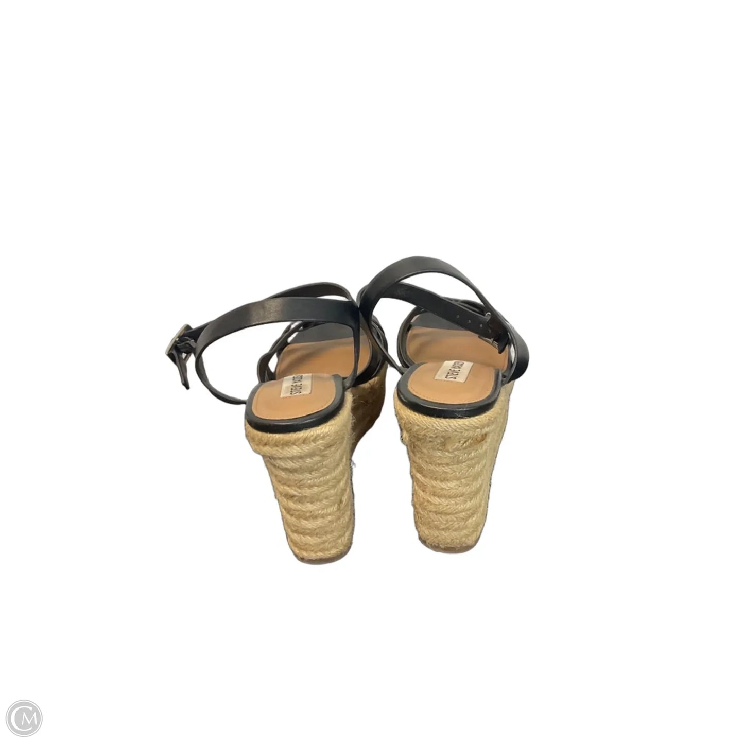 Shoes Heels Wedge By Steve Madden In Black, Size: 8.5