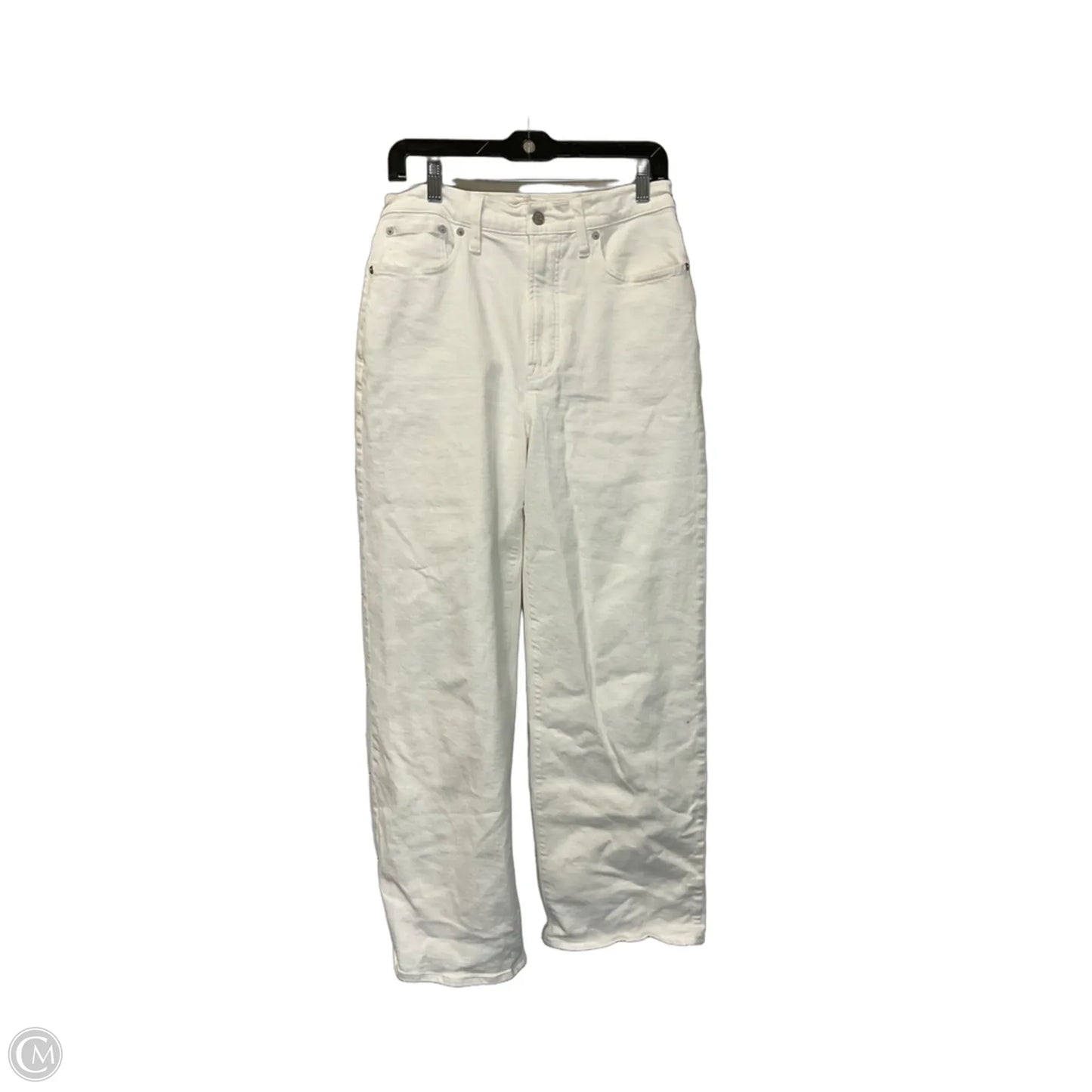 Jeans Wide Leg By Madewell In White, Size: 6