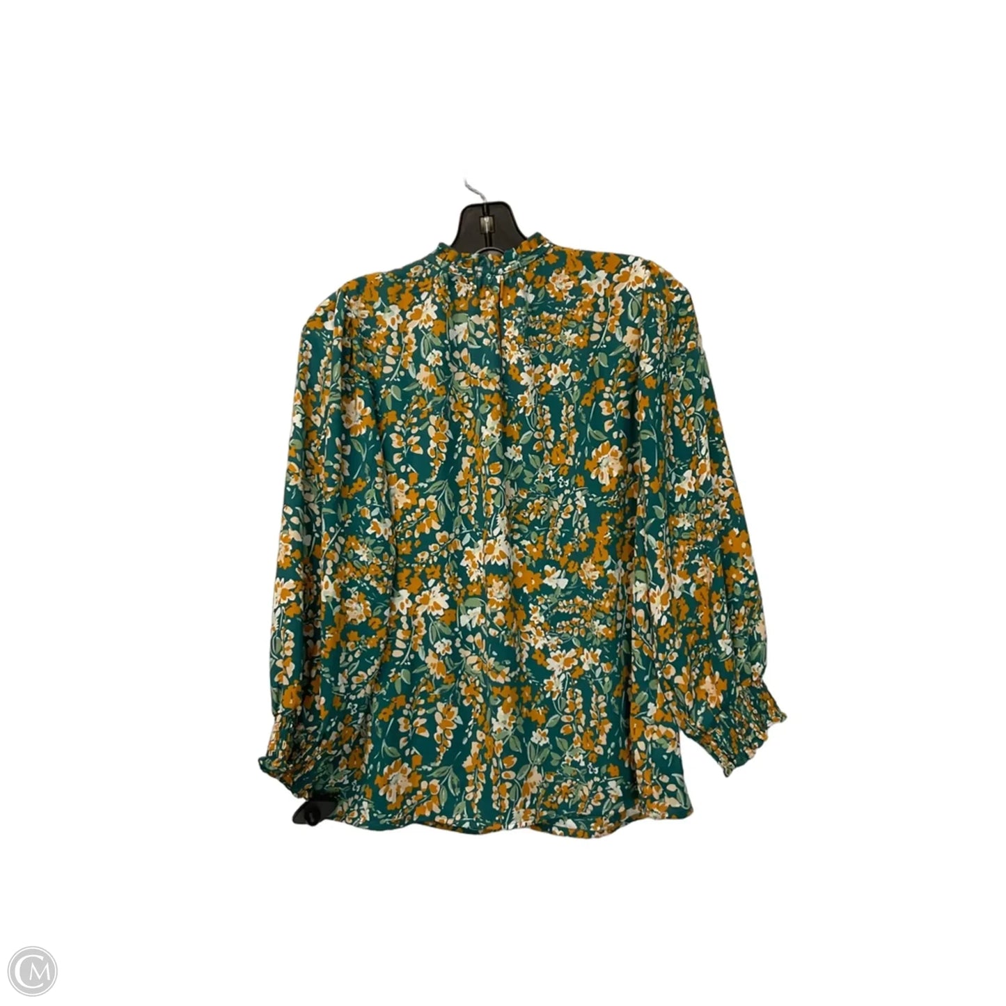 Top Long Sleeve By Clothes Mentor In Green, Size: M
