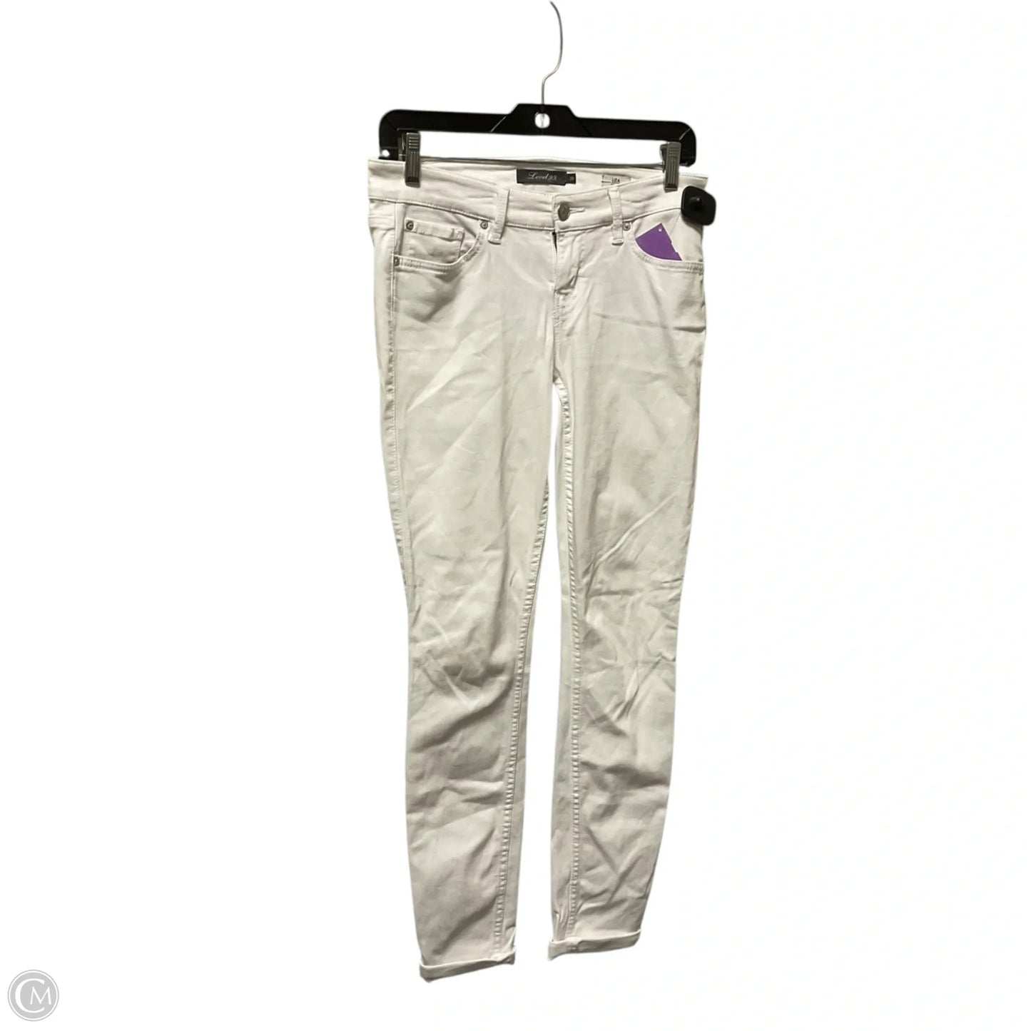 Jeans Skinny By Level 99 In White Denim, Size: 2