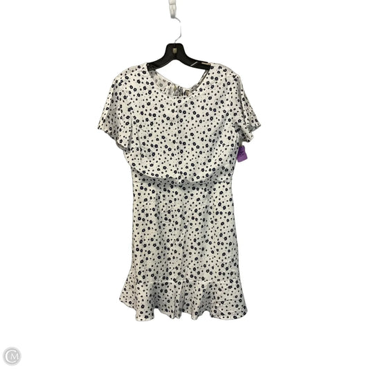 Dress Casual Short By Clothes Mentor In Blue & White, Size: 10