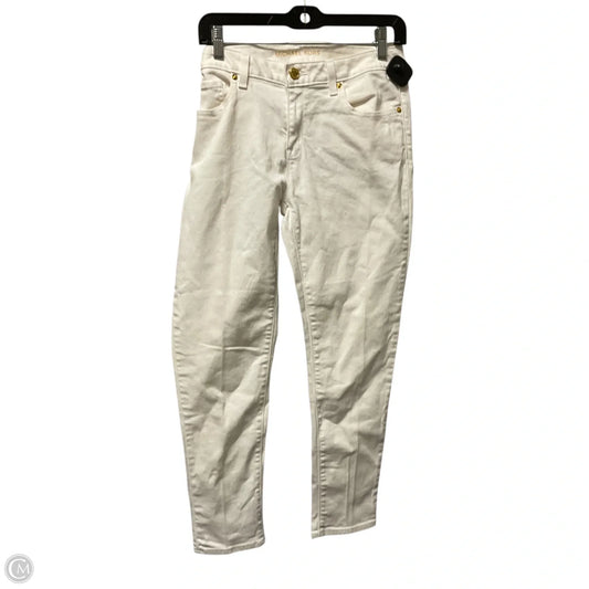 Jeans Skinny By Michael By Michael Kors In White Denim, Size: 8