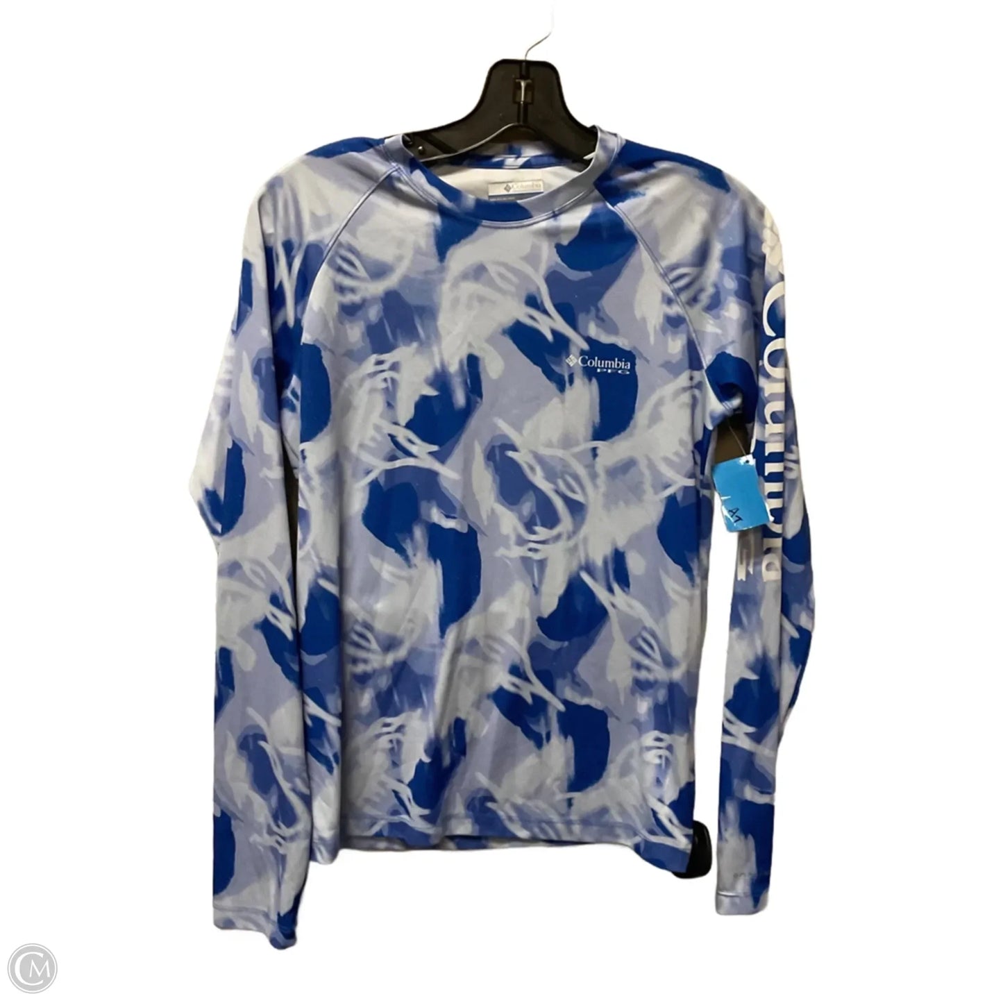 Athletic Top Long Sleeve Crewneck By Columbia In Blue, Size: S