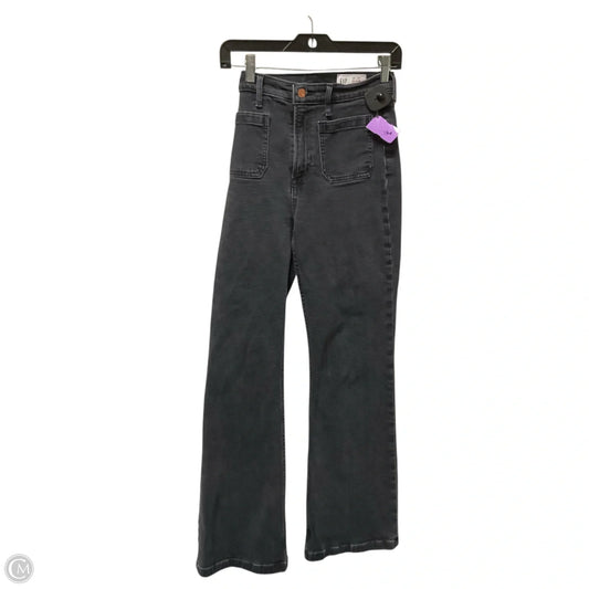 Jeans Straight By Gap In Black Denim, Size: 6
