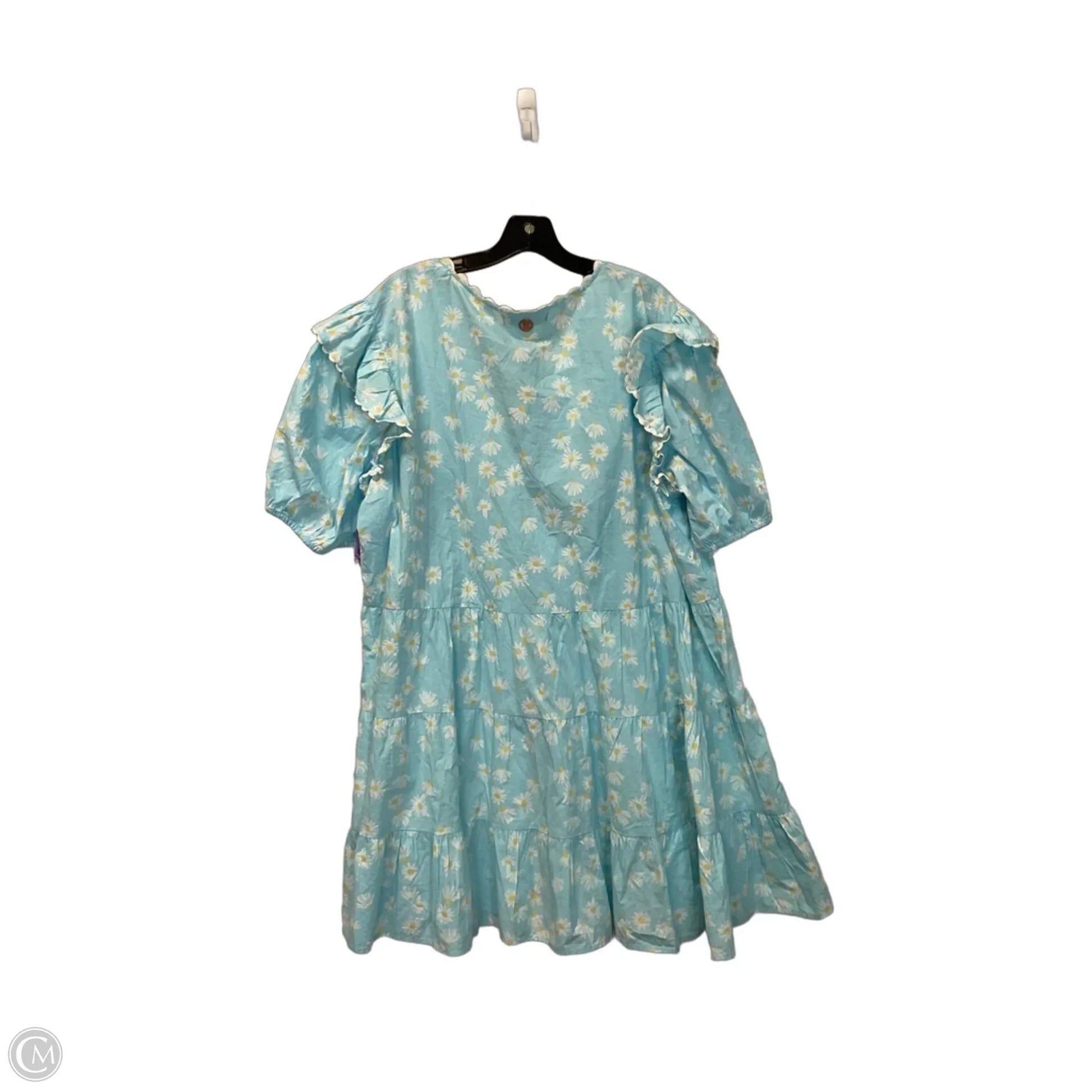 Dress Casual Midi By Simply Southern In Blue, Size: Xxl